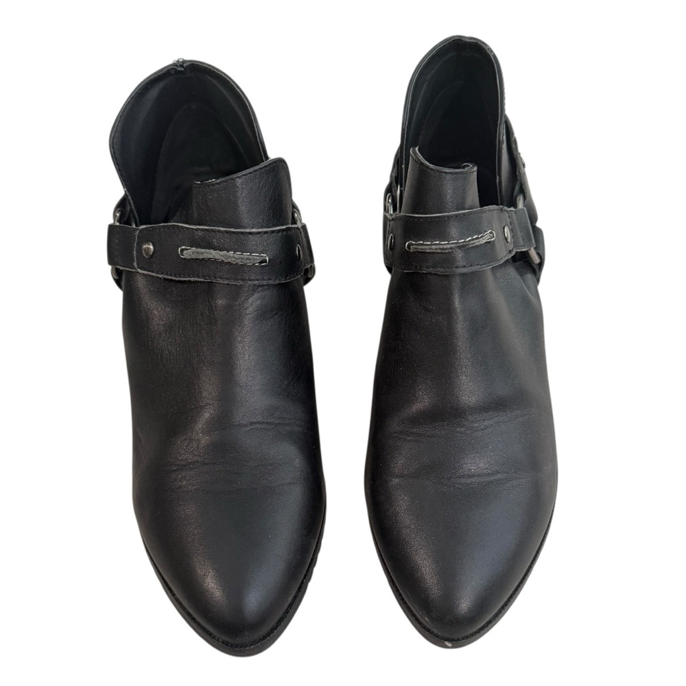 Kelsi Dagger Black Ankle Booties